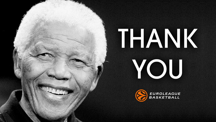Евролига и все клубы турнира отдадут дань памяти Нельсону Манделе