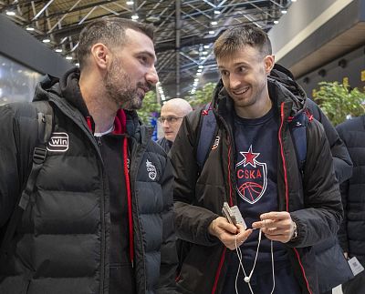 Яннис Гапкиадис и Алекса Аврамович (фото: М. Сербин, cskabasket.com)