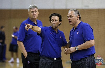 CSKA coaches (photo M. Serbin, cskabasket.com)
