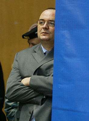 Концовку встречи главный тренер «Партизана» провел в качестве зрителя (фото Г.Филиппов, СЭ)