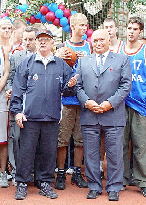 Alexander Gomelsky and Yuri Luzhkov (photo from archive)