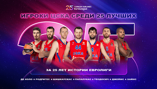ЦСКА в топ-25 игроков за историю Евролиги!