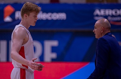 Дмитрий Халтурин и Предраг Бадняревич (фото: М. Сербин, cskabasket.com)