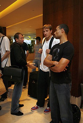 Сергей Кущенко, Матьяж Смодишь и Траджан Лэнгдон (фото М. Сербин)
