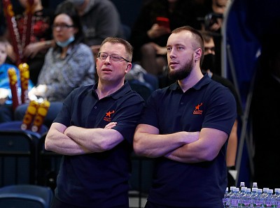 Роман Сметанин и Александр Селявкин (фото: М. Сербин, cskabasket.com)