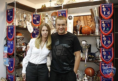Мария Лошкарева и Андрей Ватутин (фото М. Сербин, cskabasket.com)