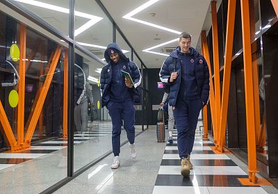 Антониус Кливленд и Лука Митрович (фото: М. Сербин, cskabasket.com)