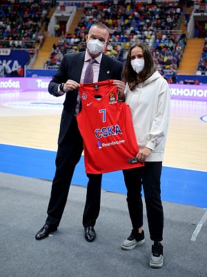 Андрей Ватутин и Дарья Касаткина (фото: М. Сербин, cskabasket.com)
