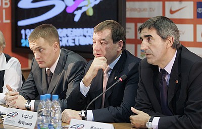 Андрей Ватутин, Сергей Кущенко и Жорди Бертомеу  (фото М. Сербин)