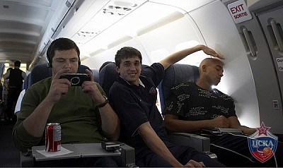 Андрей Щепанков, Алексей Швед и Виктор Кейру (фото М. Сербин, cskabasket.com)