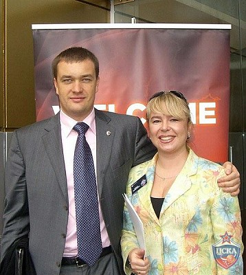 Андрей Ватутин и Наталья Фураева (фото cskabasket.com)