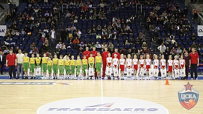 Победители мини-баскетбольных соревнований среди мальчиков и девочек 2001года рождения  (фото М. Сербин, cskabasket.com)