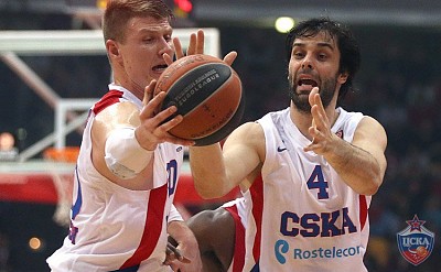 Андрей Воронцевич и Милош Теодосич (фото: М. Сербин, cskabasket.com)