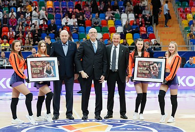 Александр Гусев, Виктор Петраков и Андрей Ватутин (фото: М. Сербин, cskabasket.com)
