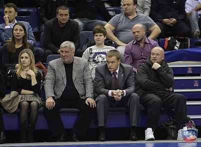 Леонид Исакович, Андрей Ватутин и Андрей Смоляков (фото М. Сербин, cskabasket.com)