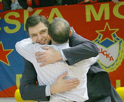 Этторе Мессина и Андрей Щепанков (фото Ю. Кузьмин)