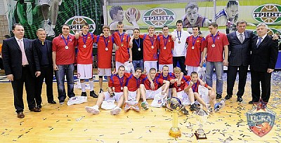 Команда детской школы ЦСКА (до 1996 г.р.) стала победителем Кубка европейских чемпионов ФИБА (фото И.Корженевский)