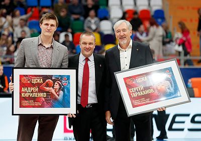 Андрей Кириленко, Андрей Ватутин и Сергей Тараканов (фото: М. Сербин, cskabasket.com)