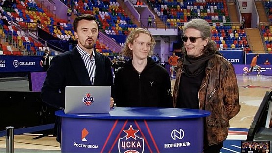 #CSKAbasketShow: Gleb Galperin, Sergey Galanin, cyberbasketball team CSKA