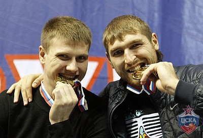 Андрей Воронцевич и Дмитрий Соколов (фото Т. Макеева, cskabasket.com)