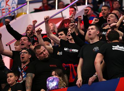 Болельщики ЦСКА (фото: М. Сербин, cskabasket.com)