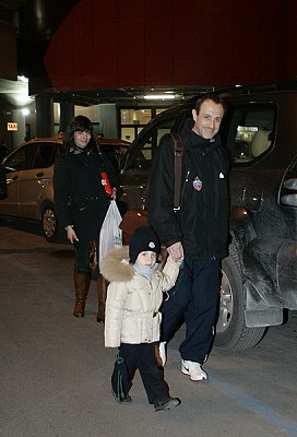 Этторе Мессина с сыном Филиппо и супругой Лаурой (фото М. Сербин)
