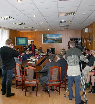 Встреча с руководством рудника «Комсомольский» (photo cskabasket.com)
