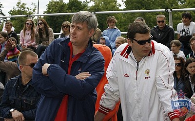 Andrey Maltsev and Sergey Panov (photo M. Serbin, cskabasket.com)