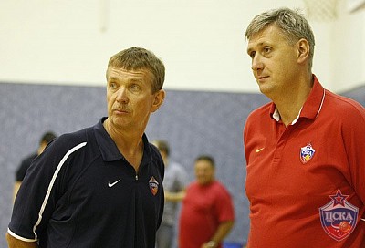 Leonid Spirin and Andrey Maltsev (photo M. Serbin, cskabasket.com)