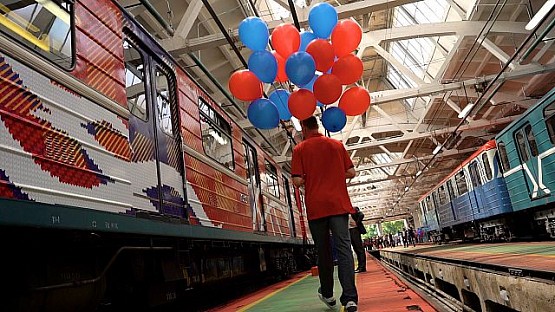CSKA train appeared in Moscow metro