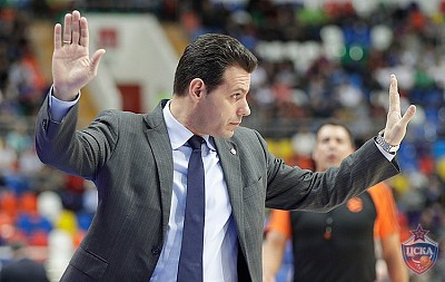 Dimitris 	Itoudis (photo: T. Makeeva, cskabasket.com)